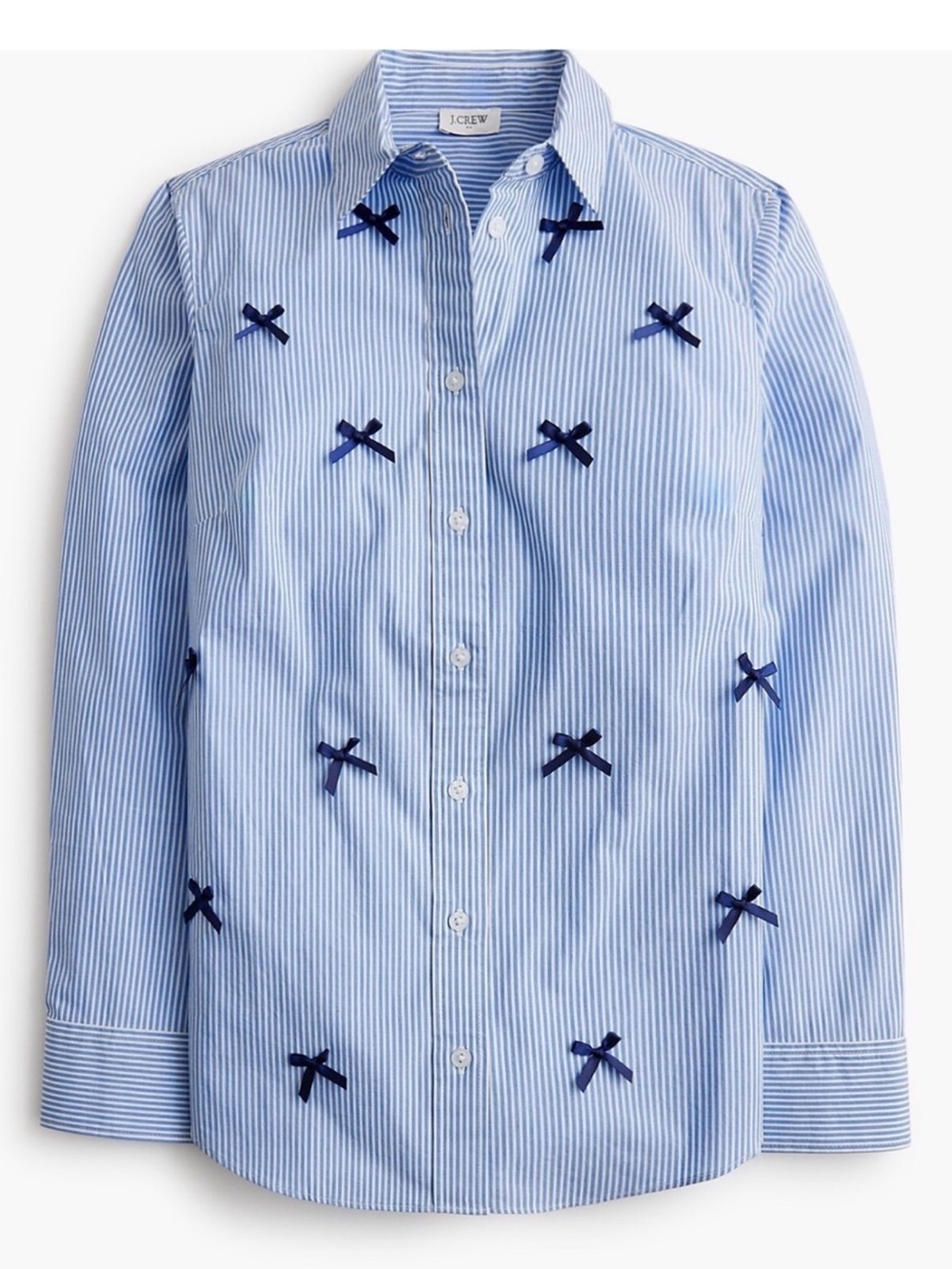 J. Crew Factory Oxford w/ Bows -  size L - NWT